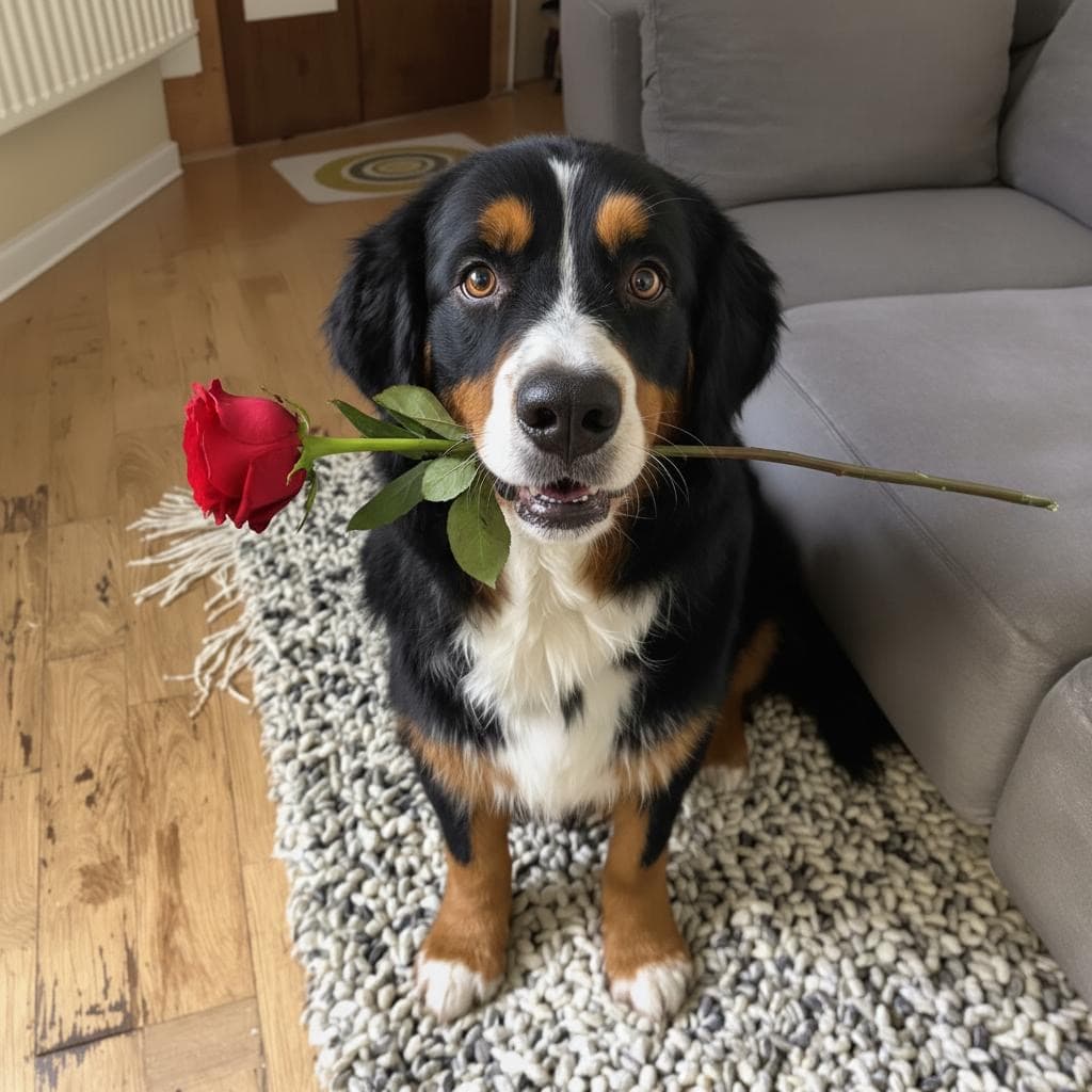 Valentine's pet photo