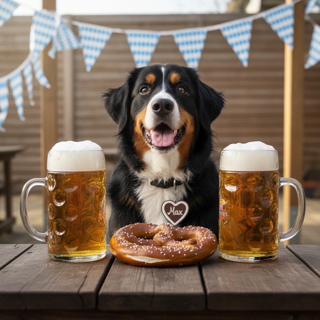 Octoberfest pet photo